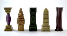 General Purpose Pillars Pack 2 3D Printer Model