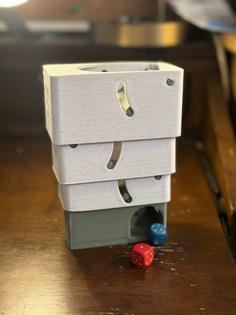 Portable Dice Tower 3D Printer Model