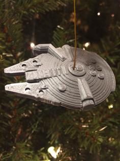 Millenium Falcon – Hanging Ornament Remix 3D Printer Model