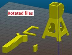 Functioning 1/10 Scale RC Jack Stand – Rotated 3D Printer Model