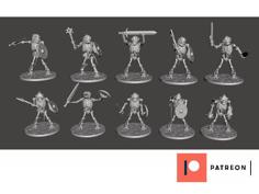 Skeleton Beastman Warriors – Melee Dog Soldiers 3D Printer Model