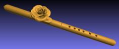 Rose Fetish/Figurehead For Native-American-Style Flute 3D Printer Model