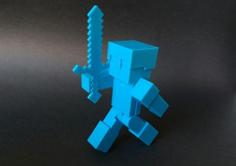 Minecraft Steve-Alex Armor 3D Printer Model