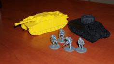 Tank Stug Scale 28 Mm 3D Printer Model