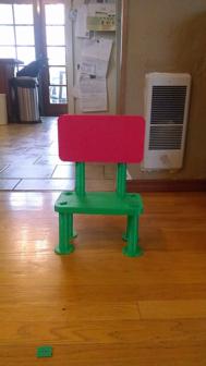 Toddler Sized Chair 3D Printer Model