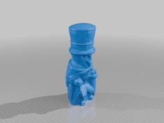 Ghost With Hatbox Tiki (West) 3D Printer Model