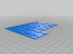 Alphabet Stencil 3D Printer Model