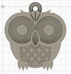 Emoji Owl Keychain 3D Printer Model