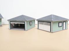 HO Scale Garage Silverdale Style 3D Printer Model