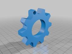 Engrenagem Chaveiro – Gear Keychain 3D Printer Model