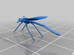 Dragonfly Earring 3D Printer Model