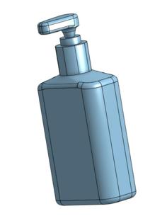 Hand Sanitizer Soap Bottle Model 3D Printer Model