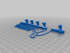 La Linea Di Cavaldoli Wall Keys Holder 3D Printer Model