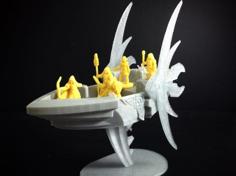 Elvish Aether Ship (18mm Scale) 3D Printer Model