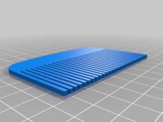 Wallet Comb 3D Printer Model