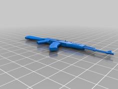 AKM AK-47 PUBG Weapon Model 3D Printer Model