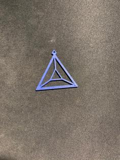 Triangular Earring 3D Printer Model