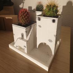 Cactus Pot 3D Printer Model