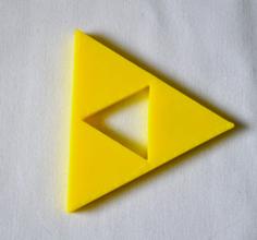 Zelda Triforce Fridge Magnet 3D Printer Model