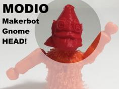 Modio Markerbot Gnome Head! 3D Printer Model