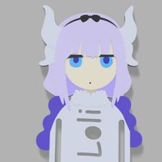 Kanna Kamui – Book Mark – Kobayashi Maid Dragon 3D Printer Model