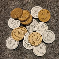 Dragon Coin – Heads Or Tails – Token 3D Printer Model