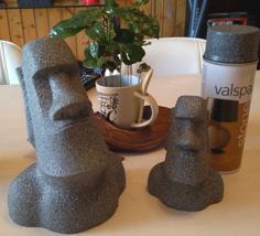 Moai Statue -No Overhang 3D Printer Model