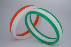 Knurled Bracelet 3D Printer Model