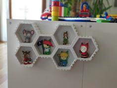 The Tonie HIVE – Modular Hex Shelf For Toniebox 3D Printer Model