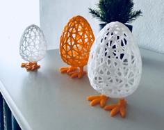 Wireframe Easter Egg 3D Printer Model