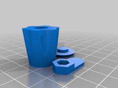 Knob With Latch (Parametric) 3D Printer Model