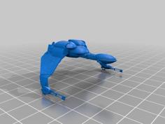 Star Trek Klingon Bird Of Prey 1:2000 3D Printer Model