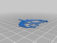 Cake Topper K 3D Printer Model