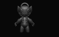 Wolverine Keychain 3D Printer Model