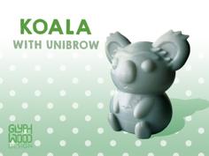 Koala With Unibrow 3D Printer Model