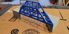 Skewed Truss Bridge – N Scale 3D Printer Model