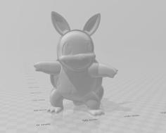 Easter Squirtle 3D Printer Model