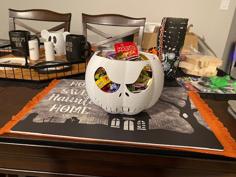 Jack Skellington Halloween Candy Bowl 3D Printer Model