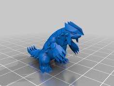 Groudon (Remeshed, Fixed, Reduced) 3D Printer Model