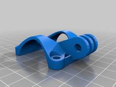 Bicycle Stem Plate With GoPro Mount 3D Printer Model