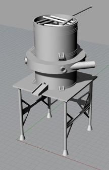 Cupolette 1/3 Scale 3D Printer Model