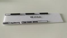 H0/HO Scale Ruler – Road Ruler Kit 3D Printer Model