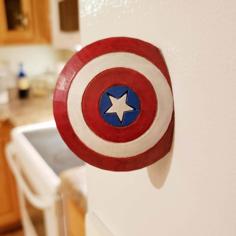 Captain America Shield Magnet 3D Printer Model