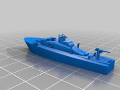 British Power Boat Motor Gun Boat 1/300 3D Printer Model