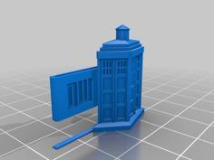 TARDIS Tie Clip 3D Printer Model