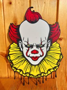 Halloween Scary Clown Window Decoration 3D Printer Model