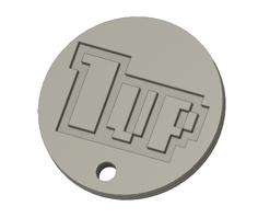 Shopping Cart Token 1up 3D Printer Model