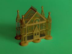 VICTORIAN BIRDCAGE #2 DOLLHOUSE 1/12th SCALE 3D Printer Model