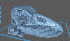 Raven Skull Building 3D Printer Model