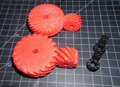 45 Degree Helix Gears (right-angle Drive) 3D Printer Model